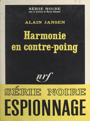 cover image of Harmonie en contre-poing